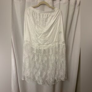 SHEIN White Lace Maxi Skirt